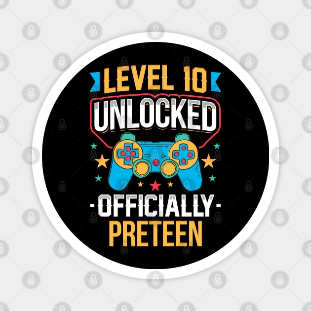 Level 10 Unlocked Official Preteen 10th Birthday Magnet by aneisha
